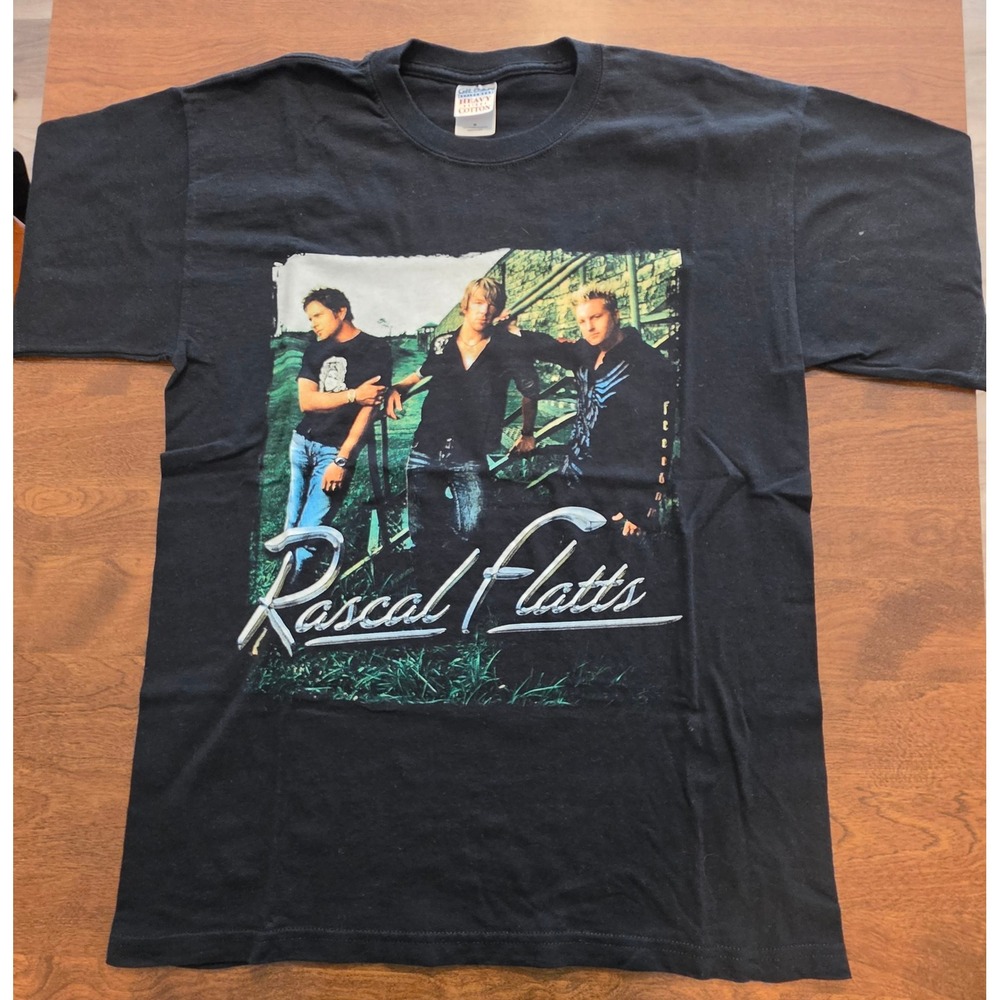 Rascal Flatts Heres To You Tour T- Shirt Adult Medium Black Concert Graphic Tee